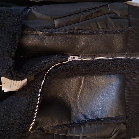NWT Jason Wu Faux Shearling Bomber Size XS - Picture 5 of 11